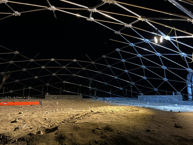 CNC Dome - 94 Ft (29 m) Stainless Steel Geodesic Dome Enclosure