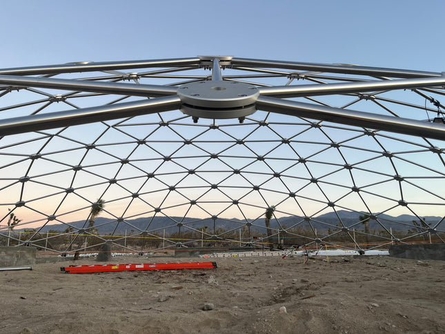 CNC Spaceship - 60 Ft Stainless Steel Geodesic Saucer Roof Cover Enclosure