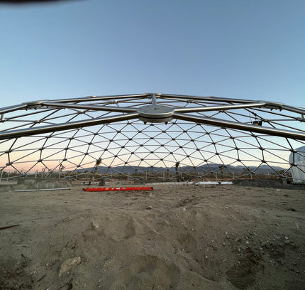 CNC Spaceship - 60 Ft Stainless Steel Geodesic Saucer Roof Cover Enclosure