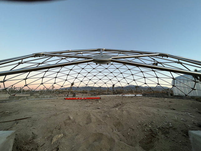 CNC Spaceship - 60 Ft Stainless Steel Geodesic Saucer Roof Cover Enclosure