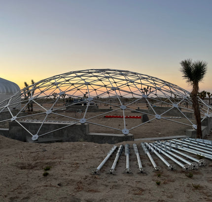 CNC Spaceship - 60 Ft Stainless Steel Geodesic Saucer Roof Cover Enclosure