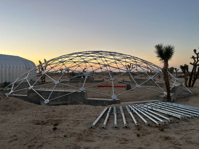 CNC Spaceship - 60 Ft Stainless Steel Geodesic Saucer Roof Cover Enclosure