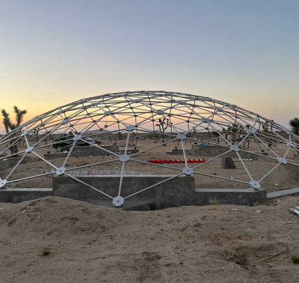 CNC Spaceship - 60 Ft Stainless Steel Geodesic Saucer Roof Cover Enclosure