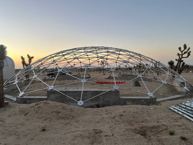 CNC Spaceship - 60 Ft Stainless Steel Geodesic Saucer Roof Cover Enclosure