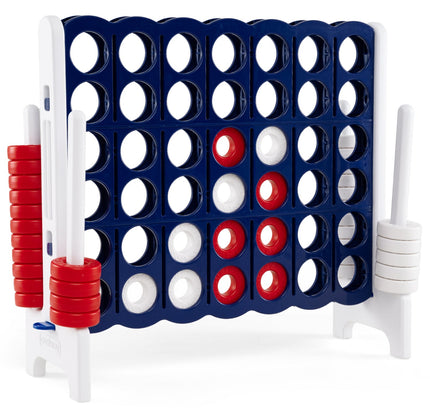 Jumbo 4" a Row 4-to-Score Giant Game Set-White