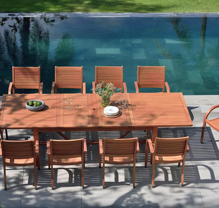 Catalina Stacking Wood Armchair - 4 Piece