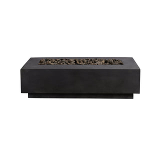 Lineal Rectangular Concrete Gas Fire Pit Table, 60" or 72"