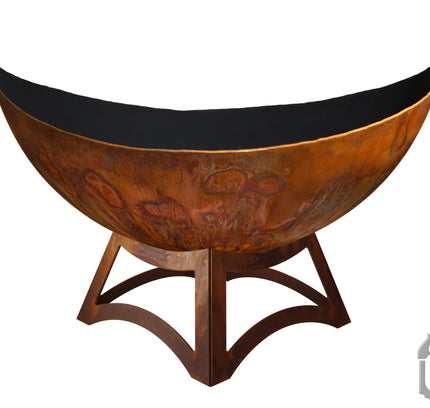 "Lunar" Fire Bowl with Hollow Base (Made In USA)