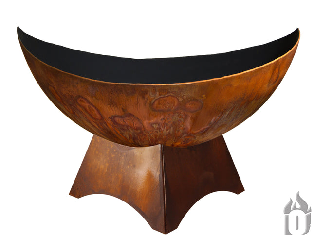 Ohio Flame Lunar Fire Bowl, Standard Base, Patina, 30"-41"