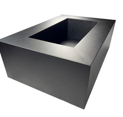 Rectangular Steel Wood-burning Fire Pit (2 sizes)