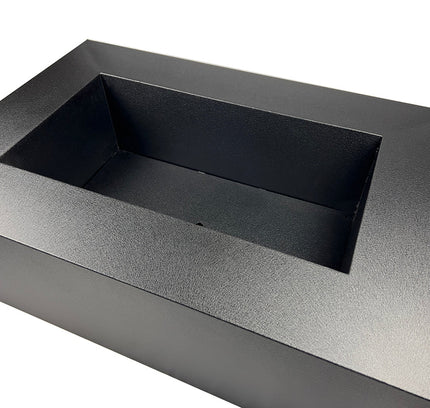 Rectangular Steel Wood-burning Fire Pit (2 sizes)