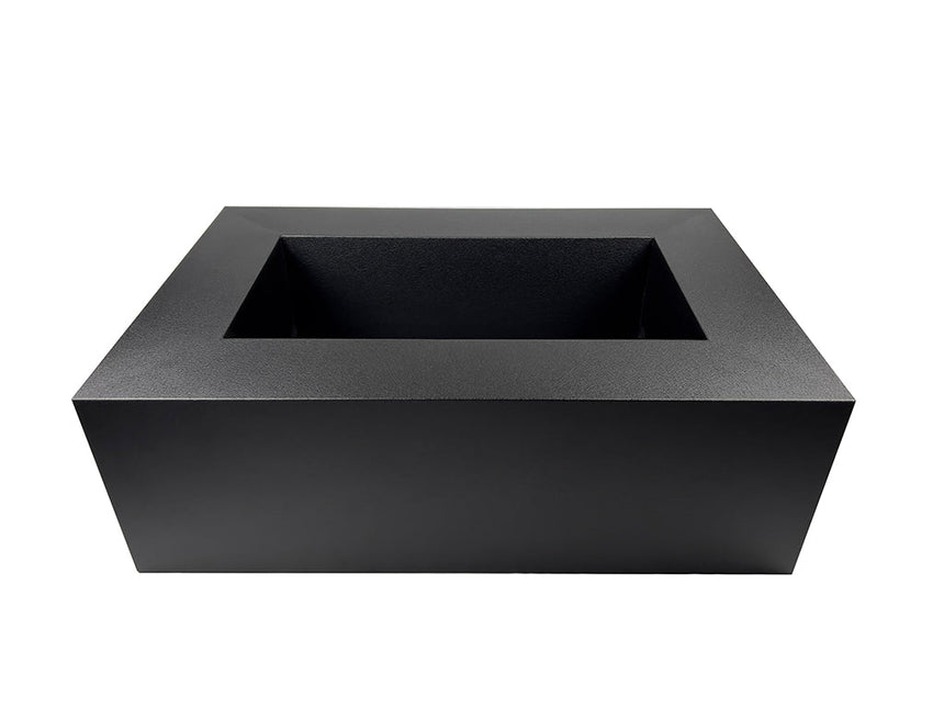 Rectangular Steel Fire Pit Table