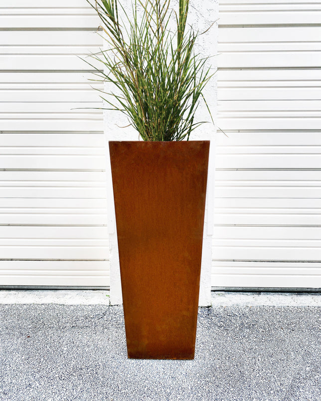 Corten Steel Tapered Planter