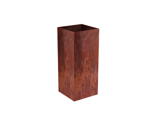 Corten Steel Column Planters