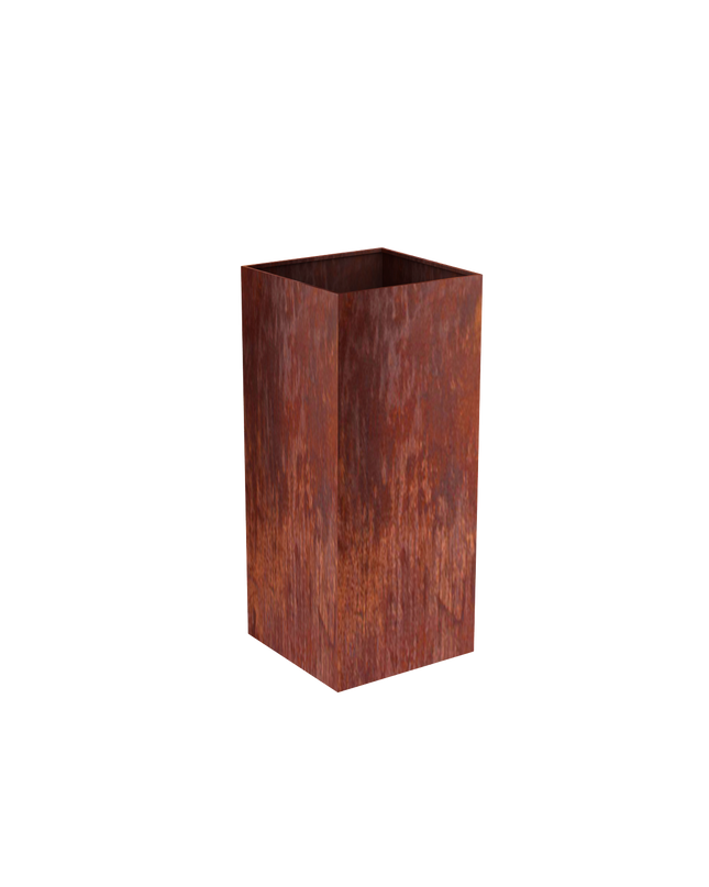 Corten Steel Column Planters