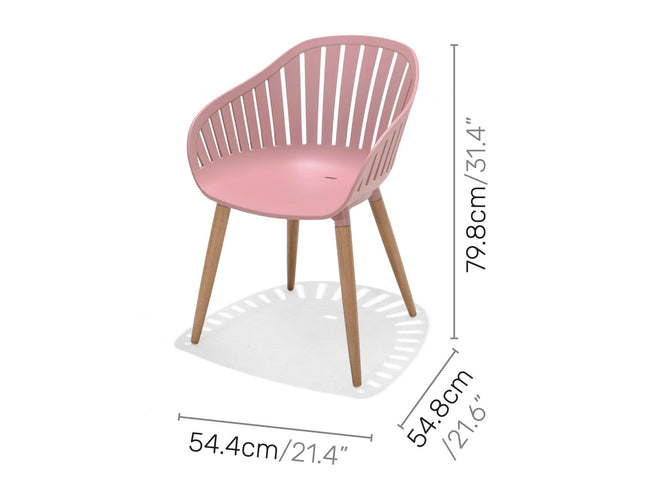 Nassau Bistro Set – Peony Pink Social Plastic® - 3pc
