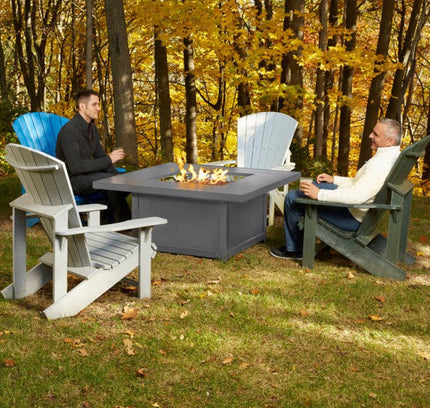 Patio Elegance Hamptons Square Patioflame Fire Table – Perfect Outdoor Heating Solution