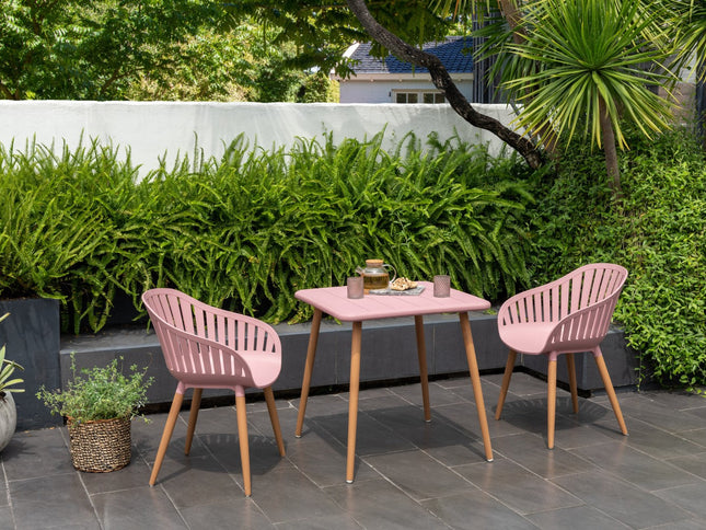 Nassau Bistro Set – Peony Pink Social Plastic® - 3pc