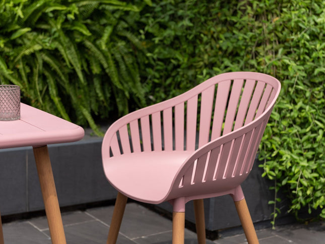Nassau Bistro Set – Peony Pink Social Plastic® - 3pc