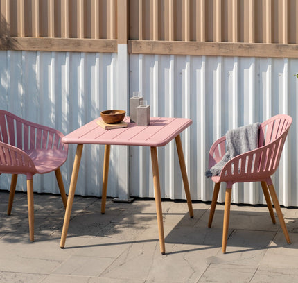 Nassau Square Table – Peony Pink Social Plastic®