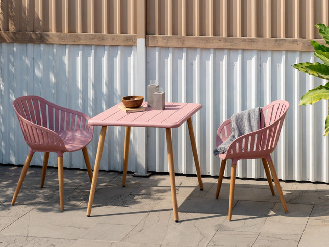 Nassau Square Table – Peony Pink Social Plastic®