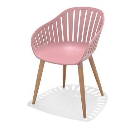 Nassau Carver Armchair in Peony Pink Social Plastic® - 2pc