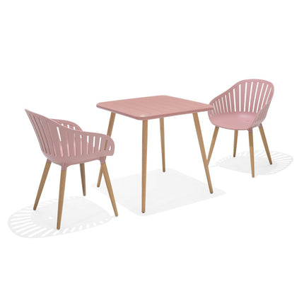 Nassau Bistro Set – Peony Pink Social Plastic® - 3pc