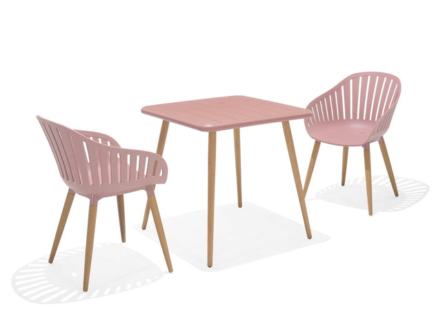 Nassau Bistro Set – Peony Pink Social Plastic® - 3pc