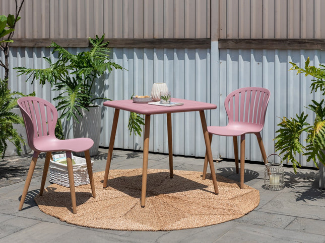Nassau Square Table – Peony Pink Social Plastic®