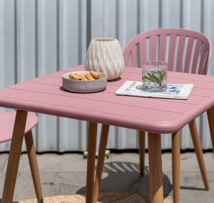 Nassau Square Table – Peony Pink Social Plastic®