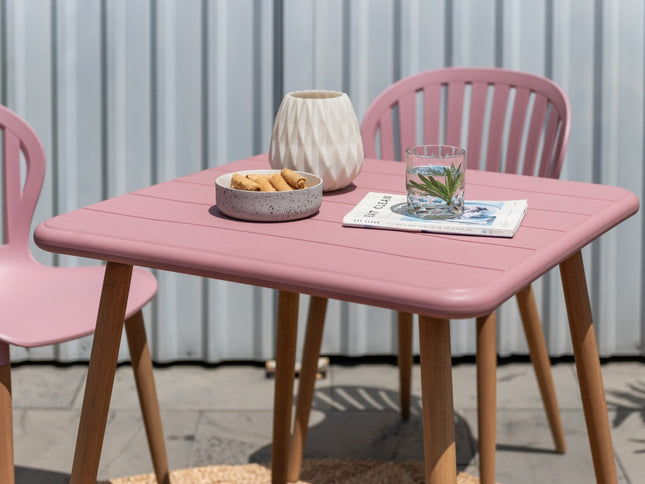 Nassau Square Table – Peony Pink Social Plastic®