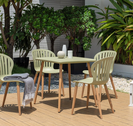 Nassau Square Table – Sage Green Social Plastic®
