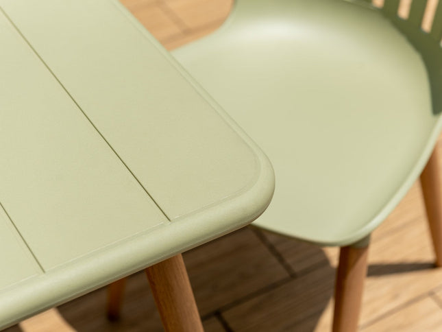 Nassau Square Table – Sage Green Social Plastic®