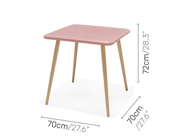 Nassau Bistro Set – Peony Pink Social Plastic® - 3pc