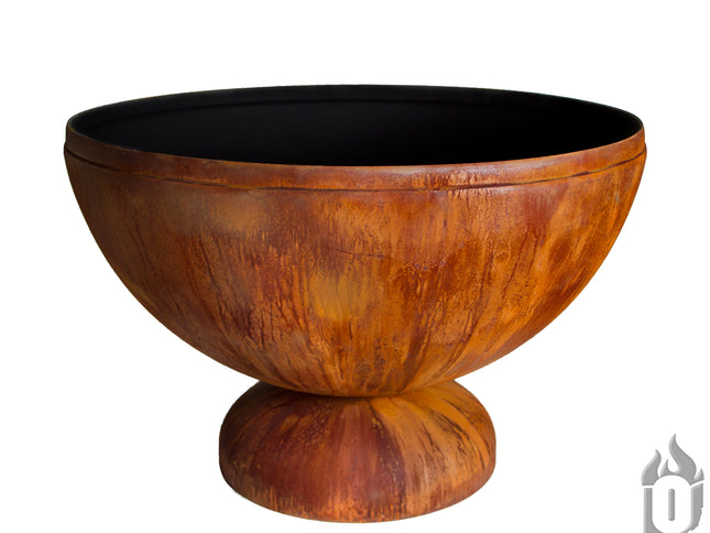 Ohio Flame Fire Chalice Artisan Fire Bowl, Patina, 30"-41"