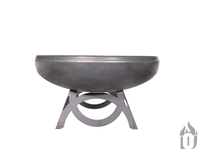 Ohio Flame Liberty Fire Pit, Curved Base, Patina, 24"-48"
