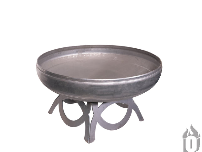 Ohio Flame Liberty Fire Pit, Curved Base, Patina, 24"-48"