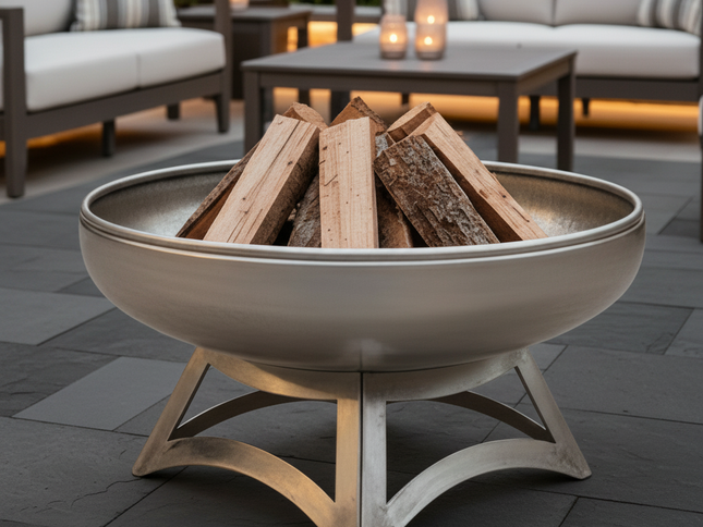 Ohio Flame Liberty Fire Pit, Hollow Base, Patina, 24"-48"
