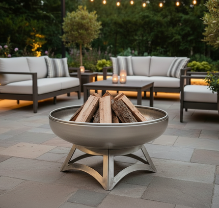 Ohio Flame Liberty Fire Pit, Hollow Base, Patina, 24"-48"