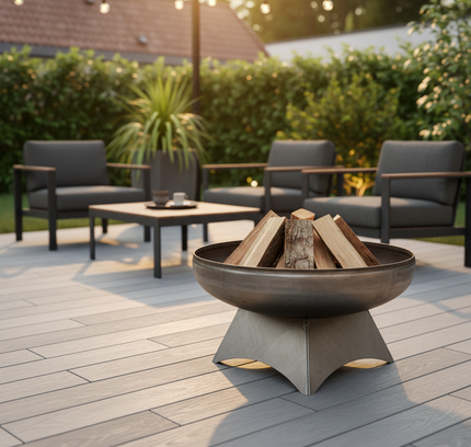 Ohio Flame Liberty Fire Pit, Standard Base, Patina, 24"-48"