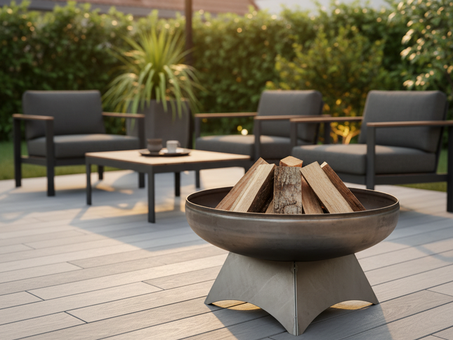 Ohio Flame Liberty Fire Pit, Standard Base, Patina, 24"-48"