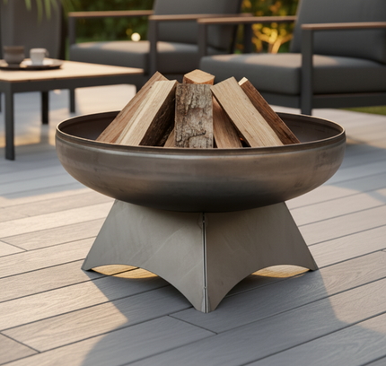 Ohio Flame Liberty Fire Pit, Standard Base, Patina, 24"-48"