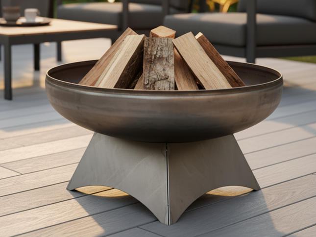 Ohio Flame Liberty Fire Pit, Standard Base, Patina, 24"-48"