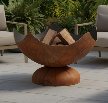 Ohio Flame Stellar Artisan Fire Bowl, Patina, 30"-41"