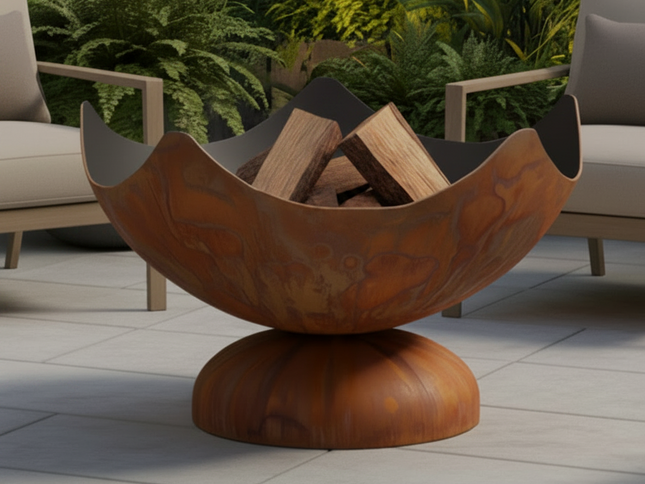 Ohio Flame Stellar Artisan Fire Bowl, Patina, 30"-41"