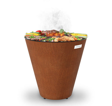 Arteflame ONE30 — 30″ One Series Flat-Top Charcoal Grill & Fire Bowl (Single-Piece CORTEN Steel)