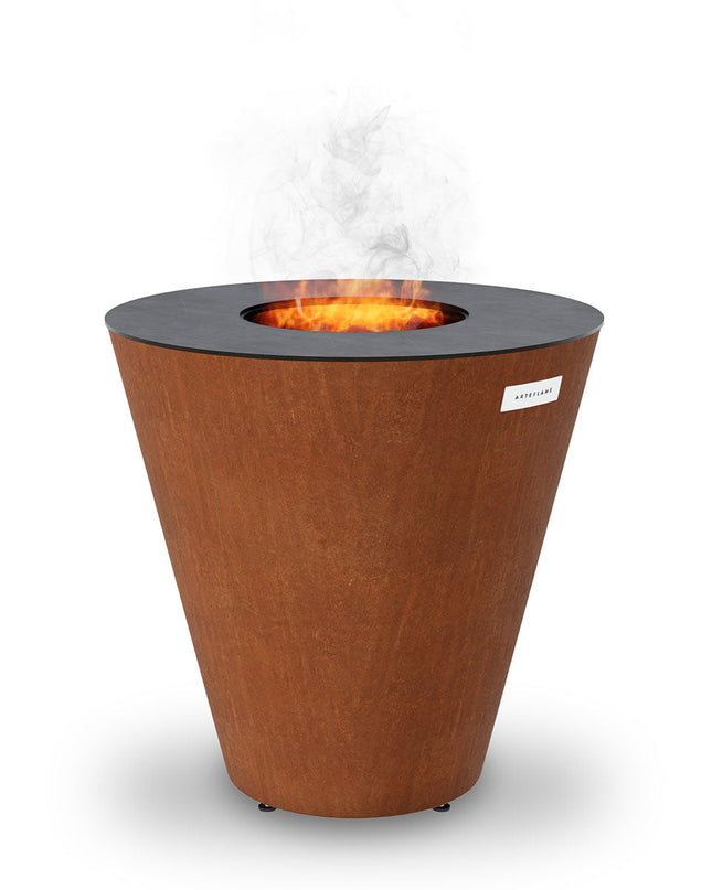 Arteflame ONE30 — 30″ One Series Flat-Top Charcoal Grill & Fire Bowl (Single-Piece CORTEN Steel)
