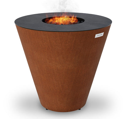 Arteflame One Series 40″ — XXL Flat-Top Charcoal Grill & Fire Bowl (Single-Piece CORTEN Body)