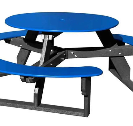 Open Round Table for Versatile and Customizable Outdoor Round Table Seating