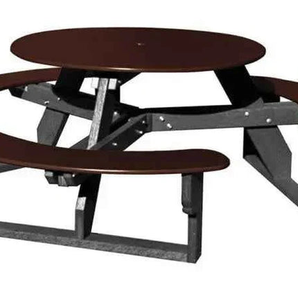 Open Round Table for Versatile and Customizable Outdoor Round Table Seating